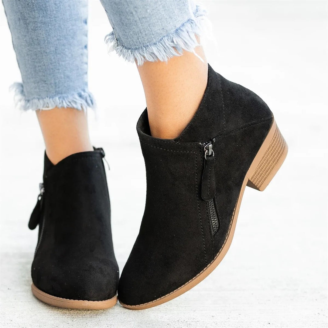 Bottes femme | Dolores | Chaussures orthopédiques en cuir avec soutien du pied | Chaudes &amp; confortables