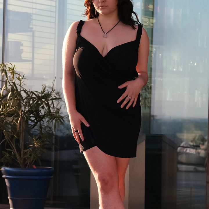 Robe portefeuille en bambou Eleni