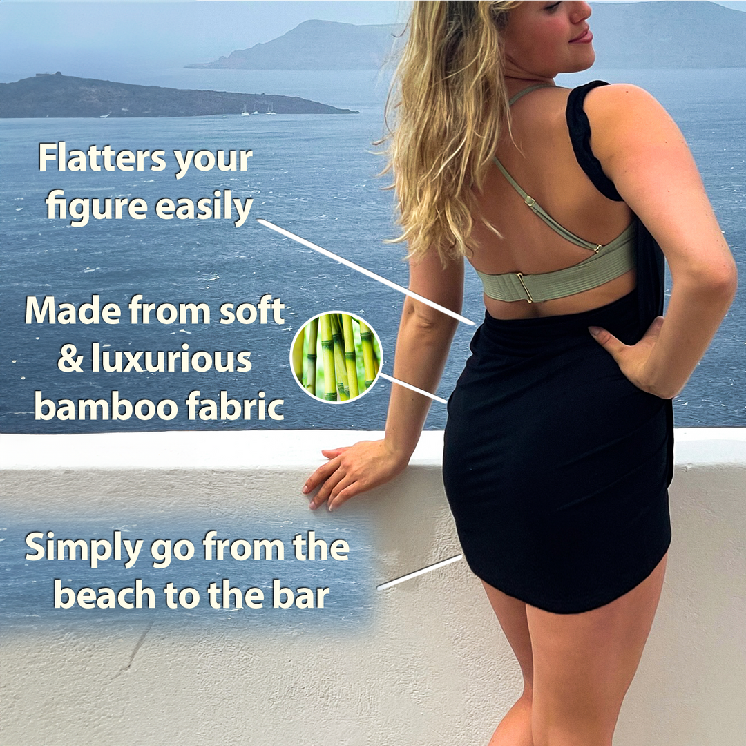 Robe portefeuille en bambou Eleni