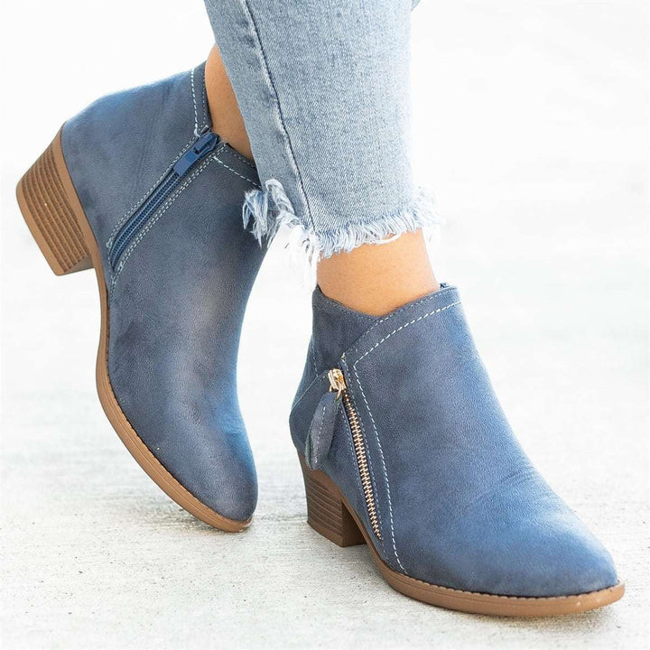 Bottes femme | Dolores | Chaussures orthopédiques en cuir avec soutien du pied | Chaudes &amp; confortables