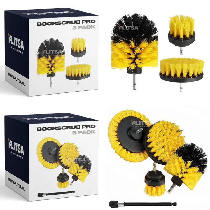 Reinigungsbürsten-Set für Bohrmaschine | Rotierende Bürstenaufsätze für Fliesen, Fugen, Bad &amp; Küche | 3–7-teilig