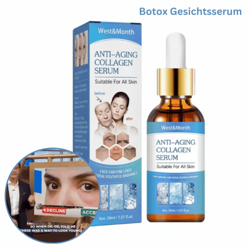 Anti-Aging Facial Serum with Hyaluronic Acid &amp; Ceramides | Firming, Smoothing &amp; Moisturizing | Vitamin C Glow, 30 ml