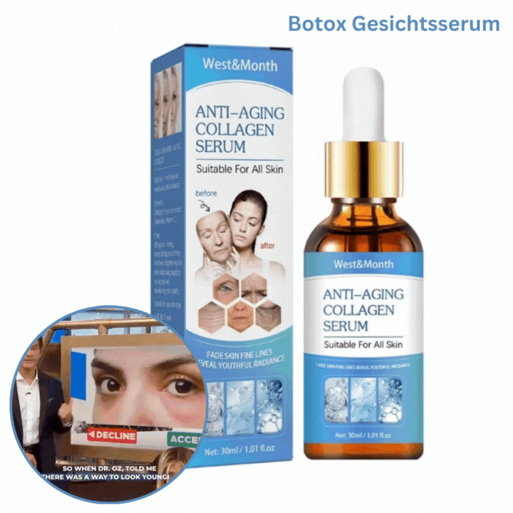 Anti-Aging Facial Serum with Hyaluronic Acid &amp; Ceramides | Firming, Smoothing &amp; Moisturizing | Vitamin C Glow, 30 ml