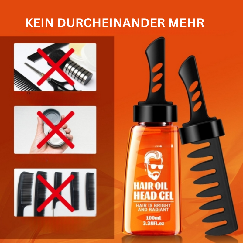 GroomNGlide™ 2-in-1 hair gel with comb (1+1 free)