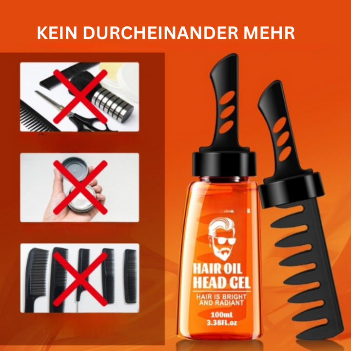 GroomNGlide™ 2-in-1 hair gel with comb (1+1 free)