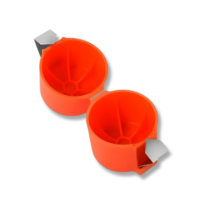 Egg Opener Kitchen Helper Silicone 2-piece Set | Opens eggs cleanly without shell residue | Dishwasher safe, compact 6.5×7 cm