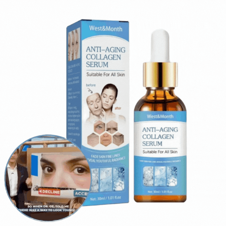 Anti-Aging Facial Serum with Hyaluronic Acid &amp; Ceramides | Firming, Smoothing &amp; Moisturizing | Vitamin C Glow, 30 ml