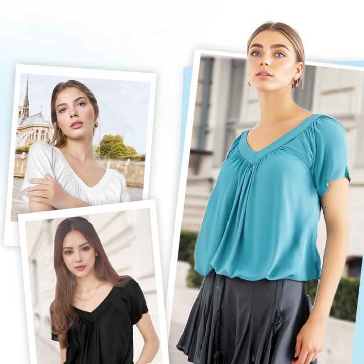 Lisbeth™ Flattering Pleated Blouse