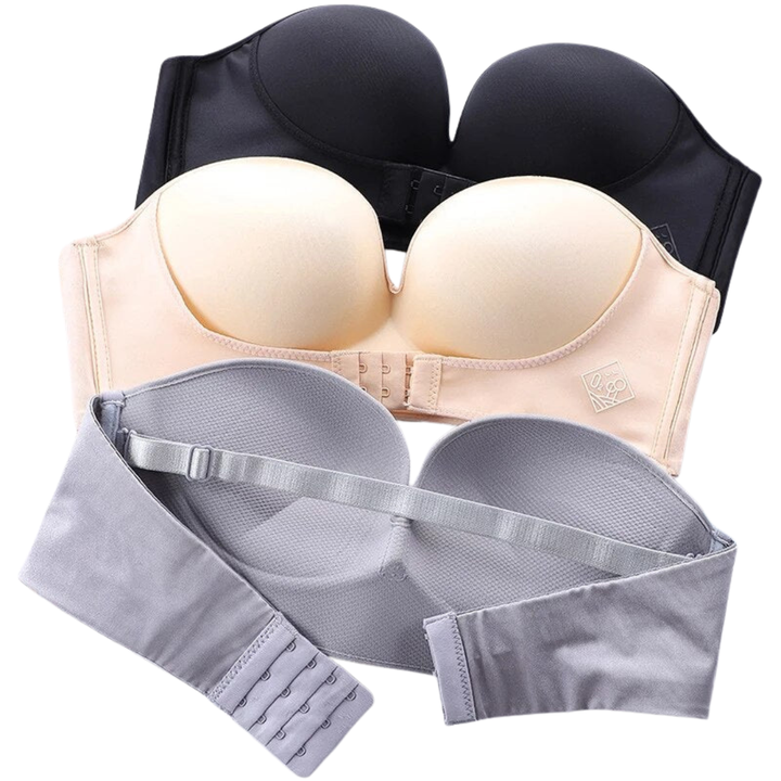 Strapless comfort bra seamless &amp; non-slip | Soft elastic material | Invisible under off-shoulder tops &amp; dresses