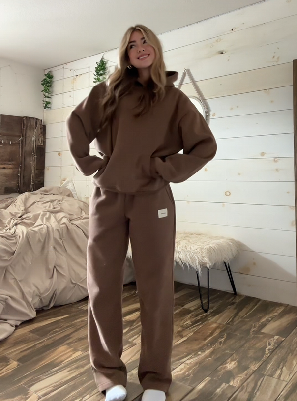 Damen Cozy Set Hoodie + Jogger | Weich &amp; bequem zum Relaxen | Mix &amp; Match Farben | Alltag, Travel &amp; Lounge