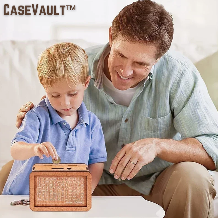 GeldKiste™ Wooden Piggy Bank