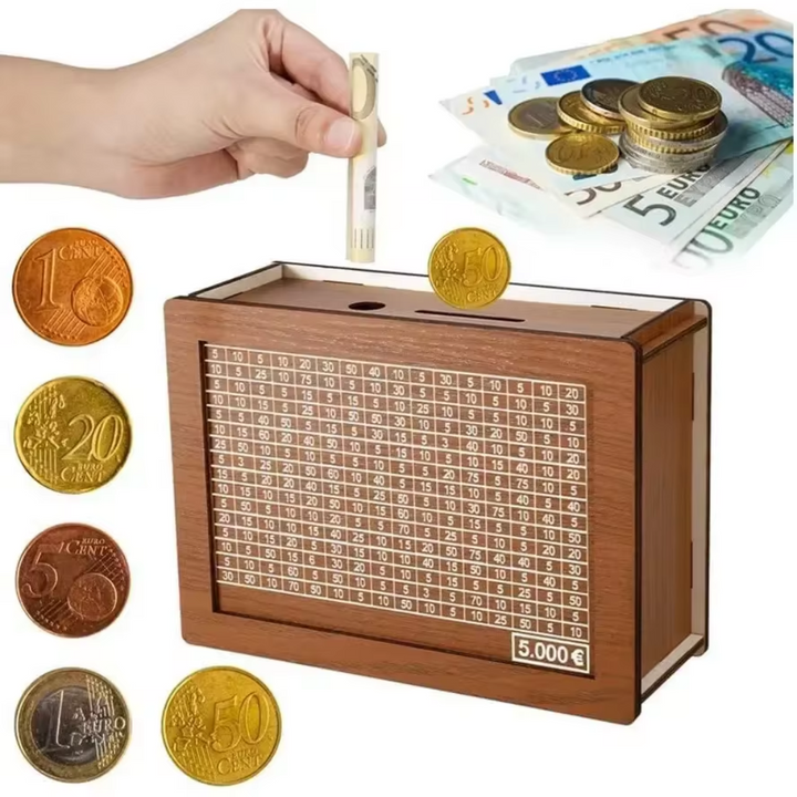 GeldKiste™ Wooden Piggy Bank