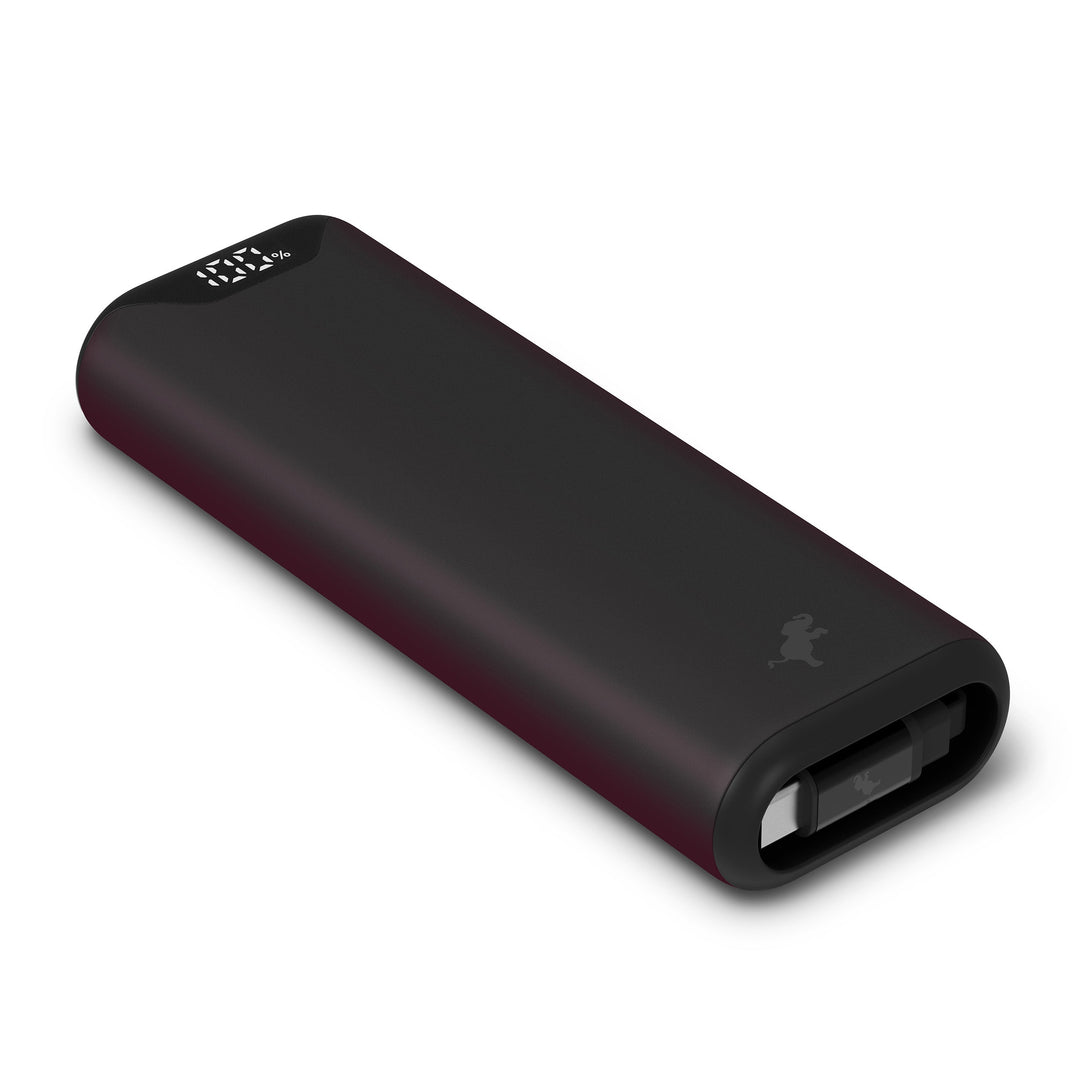 Powerbank 10.000 mAh | Kompakte USB-C-Powerbank mit integriertem, einziehbarem Ladekabel