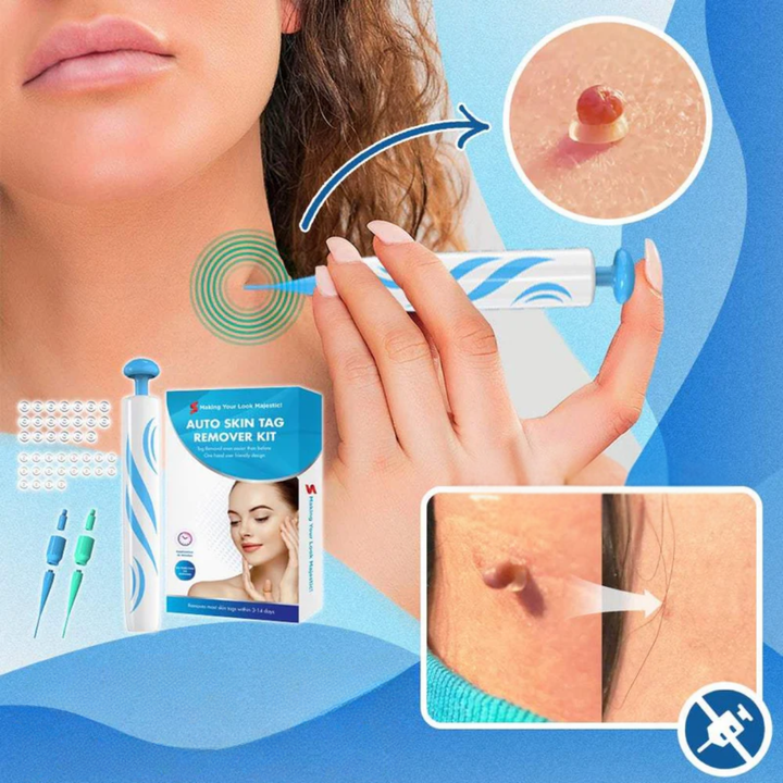 Skincare kit for targeted application | 6-step system for more even-looking skin | Latex-free, for neck, back, arms &amp; legs
