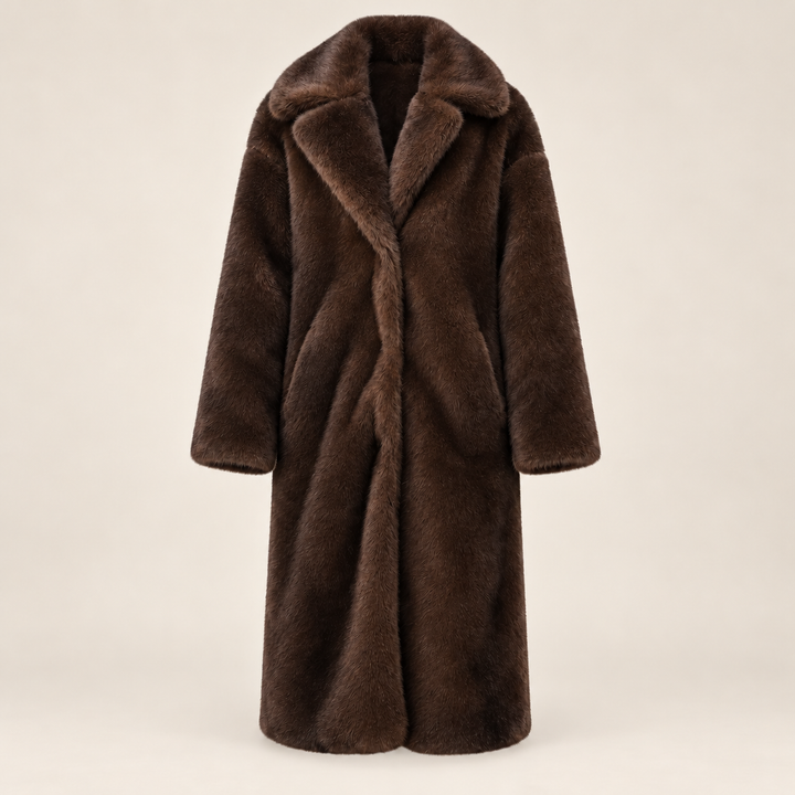 Damen Wintermantel | Langer Mantel mit weichem Innenfutter, klassischem Schnitt und bequemer Passform für Alltag und Freizeit