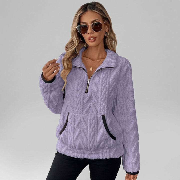 Damen Kuschelpullover flauschig weich und warm | Locker geschnittener Pullover für Herbst und Winter, Alltag und Freizeit