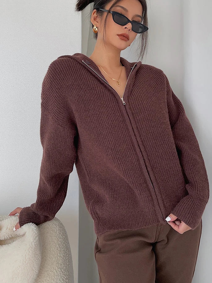Damen Strickpullover aus weichem Strick | Kuscheliger Winterpullover mit zeitlosem Design für Büro, Alltag und Freizeit