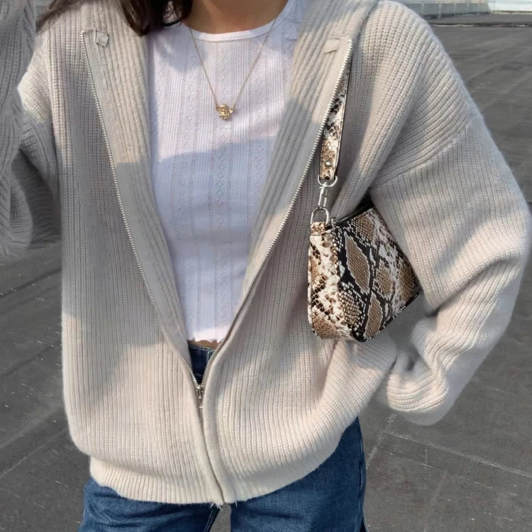 Damen Strickpullover aus weichem Strick | Kuscheliger Winterpullover mit zeitlosem Design für Büro, Alltag und Freizeit