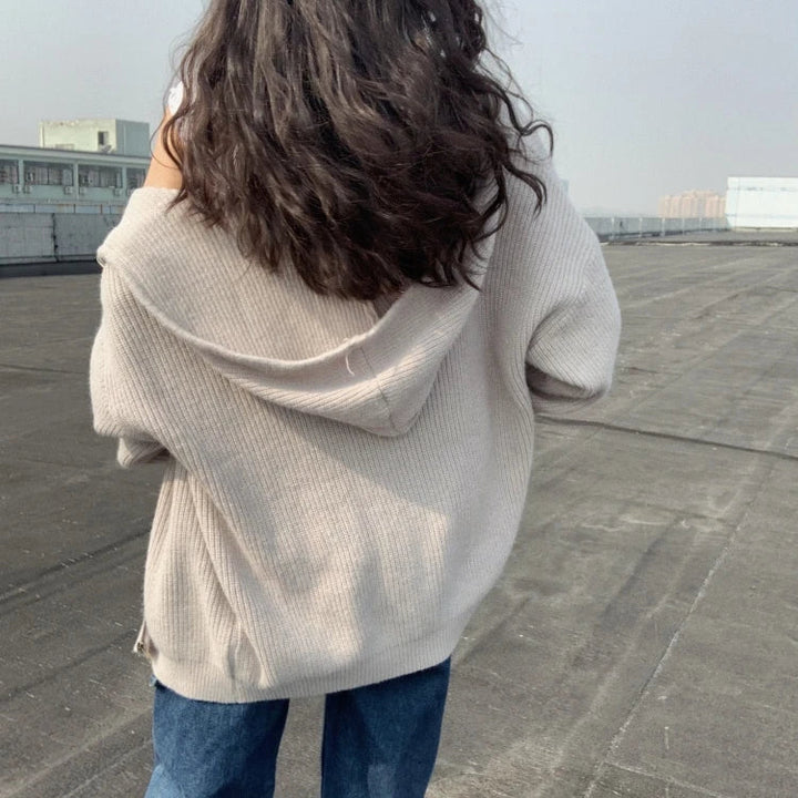 Damen Strickpullover aus weichem Strick | Kuscheliger Winterpullover mit zeitlosem Design für Büro, Alltag und Freizeit