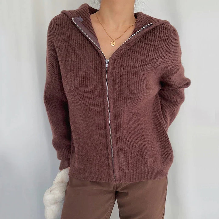 Damen Strickpullover aus weichem Strick | Kuscheliger Winterpullover mit zeitlosem Design für Büro, Alltag und Freizeit