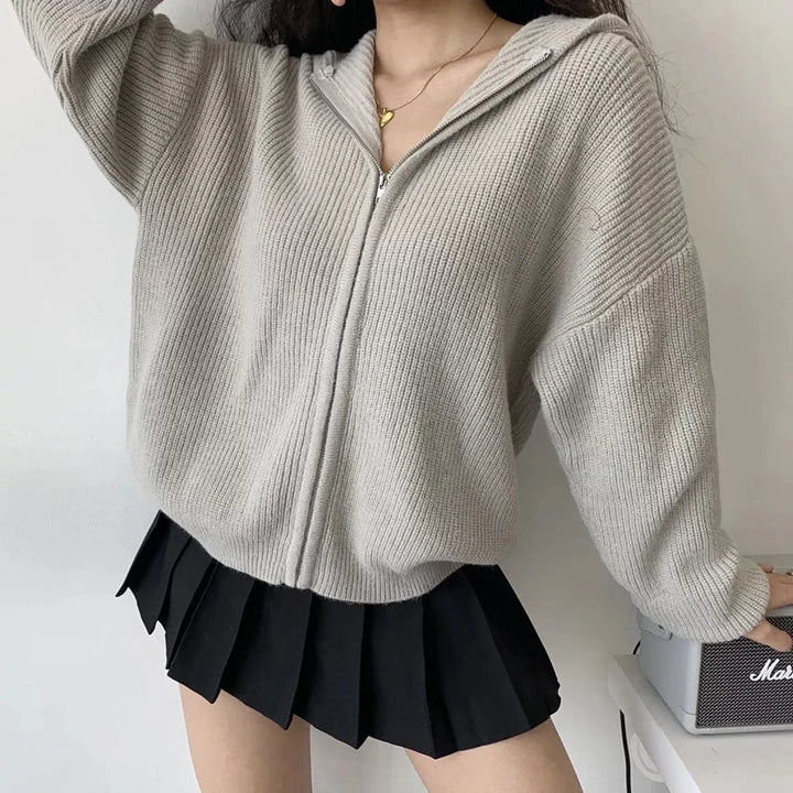 Damen Strickpullover aus weichem Strick | Kuscheliger Winterpullover mit zeitlosem Design für Büro, Alltag und Freizeit