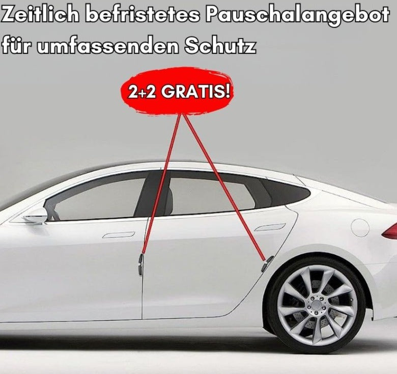 Car protection shield against parking dents | Door &amp; bumper protection self-adhesive | Paint-friendly &amp; flexible | Universal fit