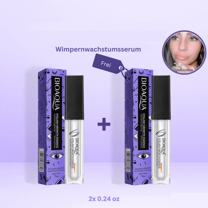 Sérum de croissance des cils avec applicateur fin | Nourrit &amp; renforce les cils | Pour plus de volume &amp; éclat soigné | Doux pour la ligne des paupières