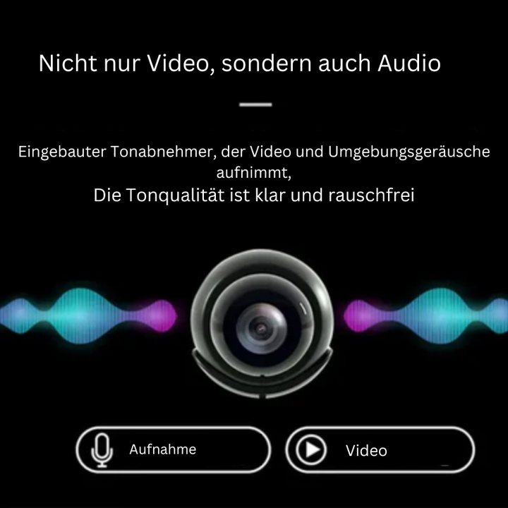 Mini WLAN Überwachungskamera | 1080p HD mit Nachtsicht, Bewegungserkennung und App-Livebild