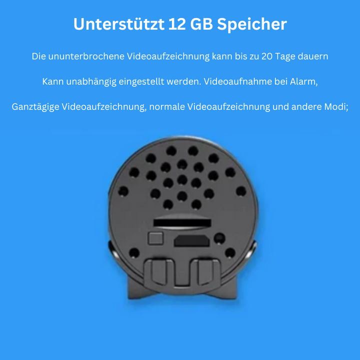 Mini WLAN Überwachungskamera | 1080p HD mit Nachtsicht, Bewegungserkennung und App-Livebild