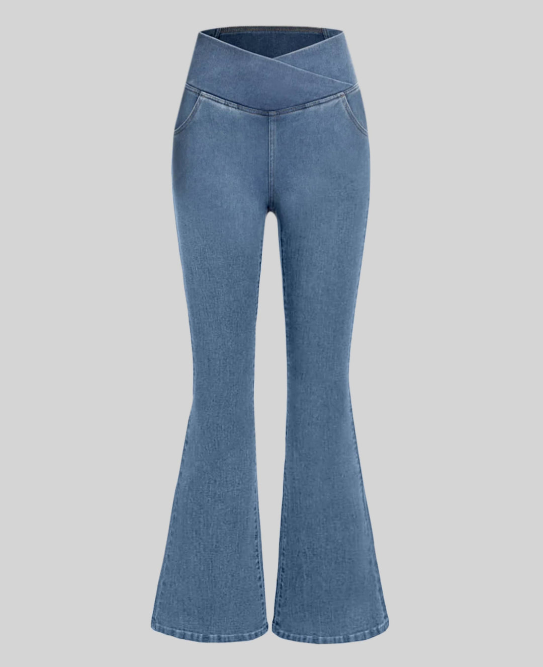 Damen High-Waist Stretch Jeans | Formender, verstellbarer Bund | Bequemer Sitz für jeden Tag | Vielseitig zu Sneakern &amp; Heels