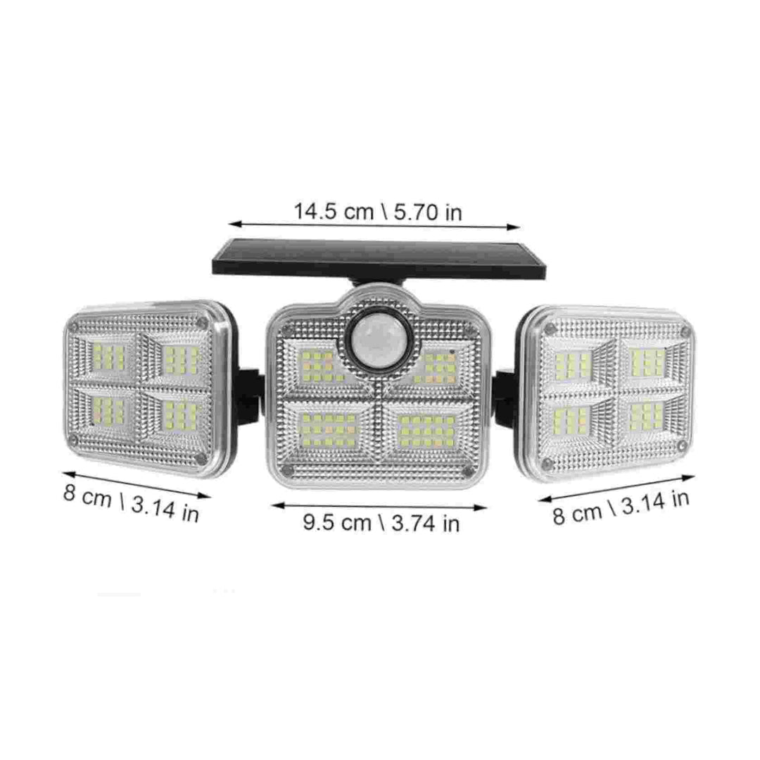 Napelemes LED reflektor mozgásérzékelővel | 200W teljesítmény | Időjárásálló