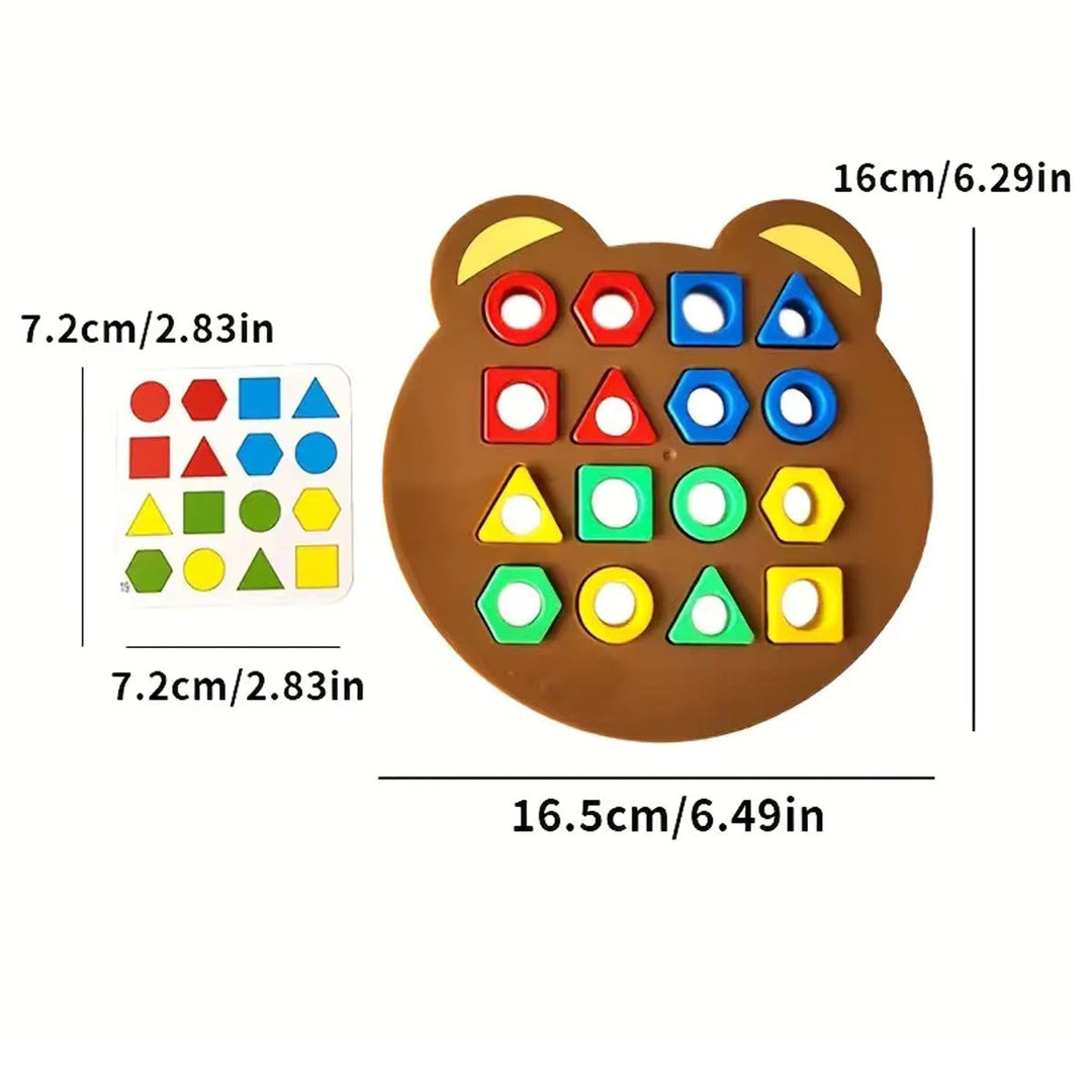Lernpuzzle Bausteine für Kinder ab 3 Jahren | Farben &amp; Formen legen | Fördert Kreativität, Logik &amp; Teamarbeit | 25×20 cm