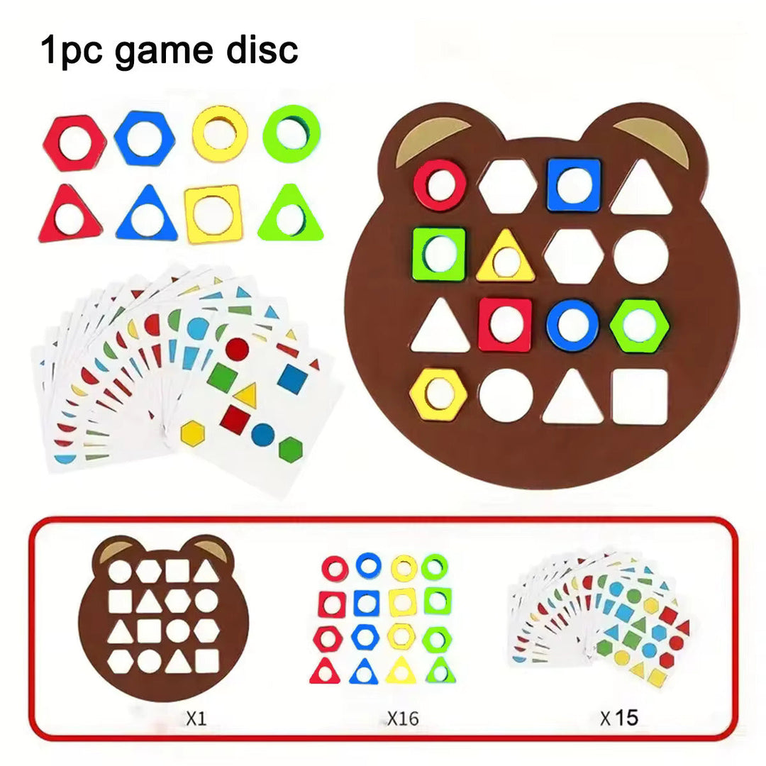 Lernpuzzle Bausteine für Kinder ab 3 Jahren | Farben &amp; Formen legen | Fördert Kreativität, Logik &amp; Teamarbeit | 25×20 cm