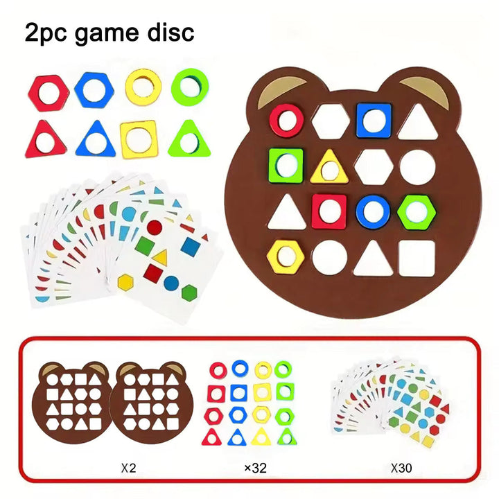 Lernpuzzle Bausteine für Kinder ab 3 Jahren | Farben &amp; Formen legen | Fördert Kreativität, Logik &amp; Teamarbeit | 25×20 cm