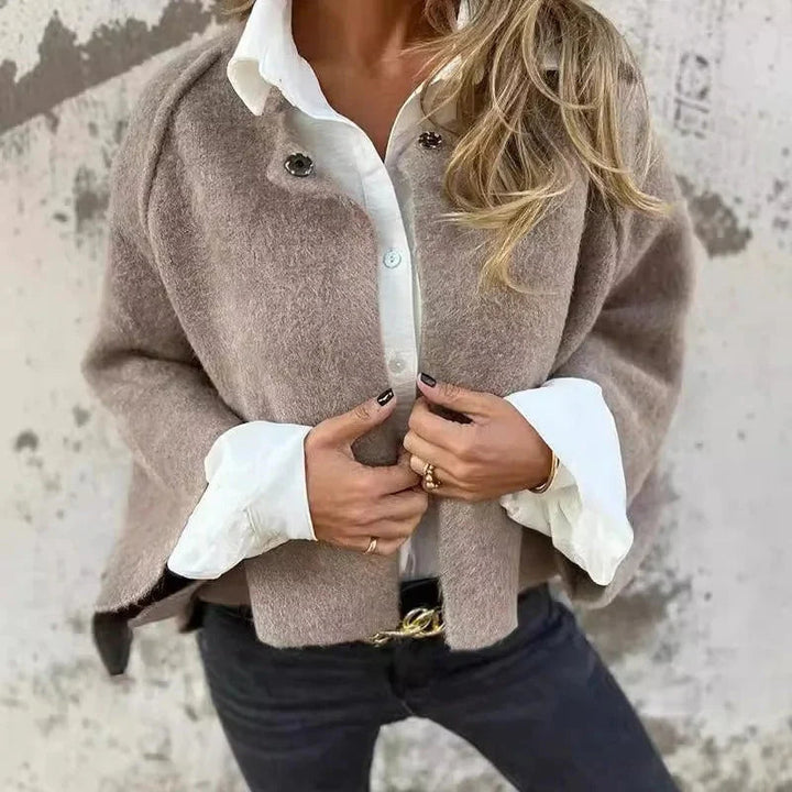 Damen leichte Feinstrickjacke mit weichem Griff | Dünner Cardigan im schlichten Design für Frühling, Herbst und vielseitige Alltagslooks