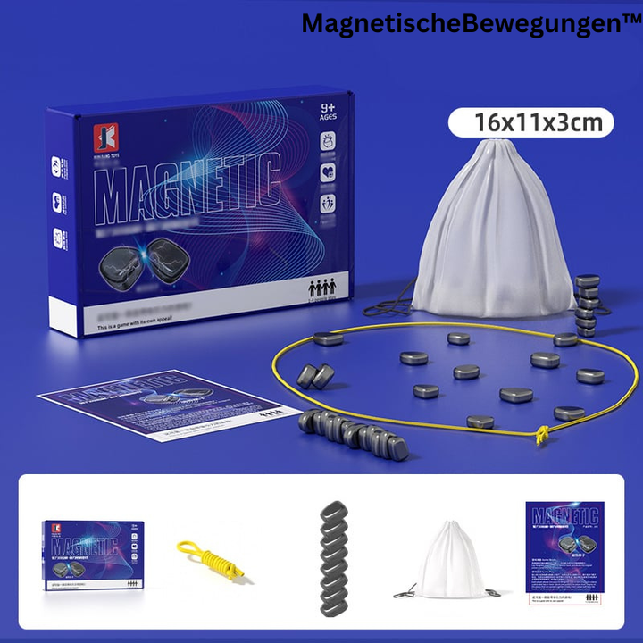 Magnetic travel chess – foldable chess set for on the go | Non-slip pieces | For kids &amp; adults