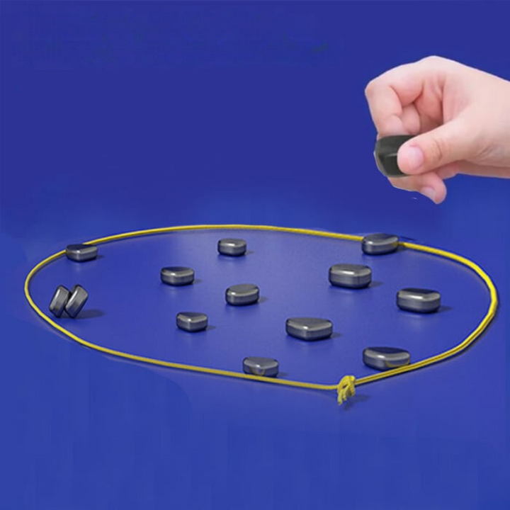 Magnetic travel chess – foldable chess set for on the go | Non-slip pieces | For kids &amp; adults