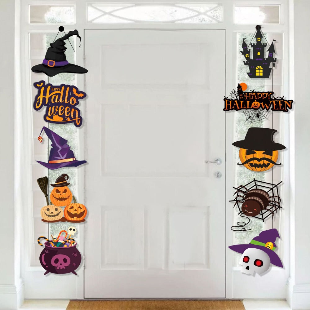 SpookyWelcome™ Doormort Halloween Door Hanger Set - 3/10 pcs.