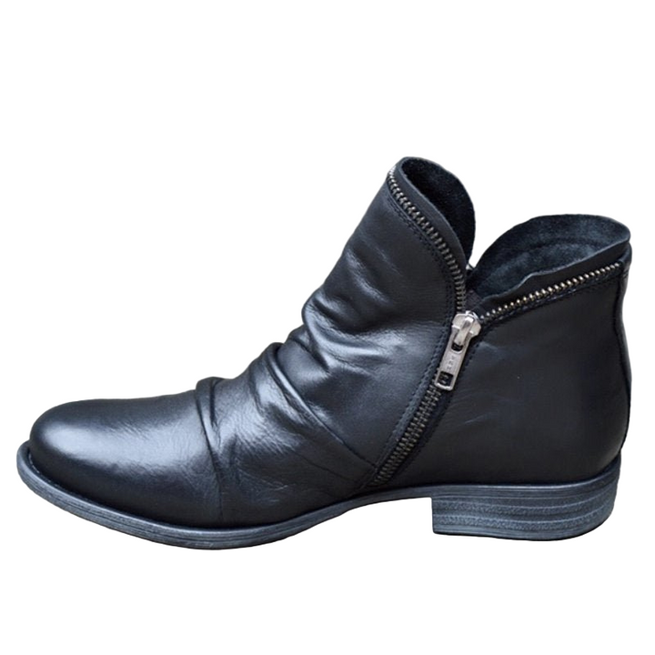 Elegante Damen-Stiefeletten mit Reißverschluss | Bequemer Sitz für Alltag &amp; Büro | Schlichtes Design, leicht anzuziehen | Größen 35–43