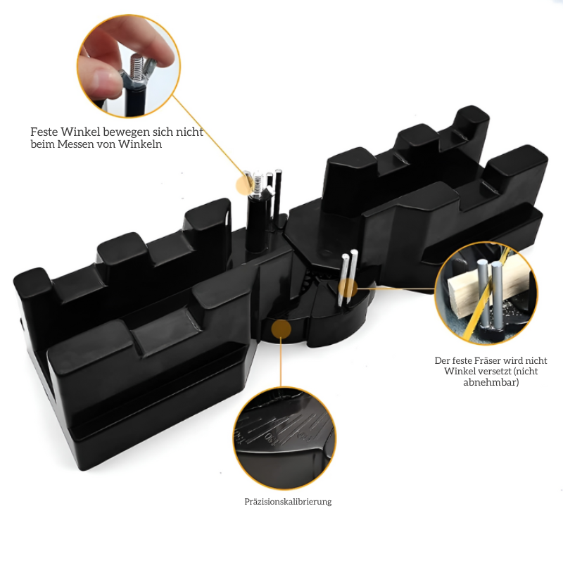 Precision cutting tool for straight cuts &amp; angles | Measure, fix, cut | For baseboards, grooves &amp; DIY, 31 cm