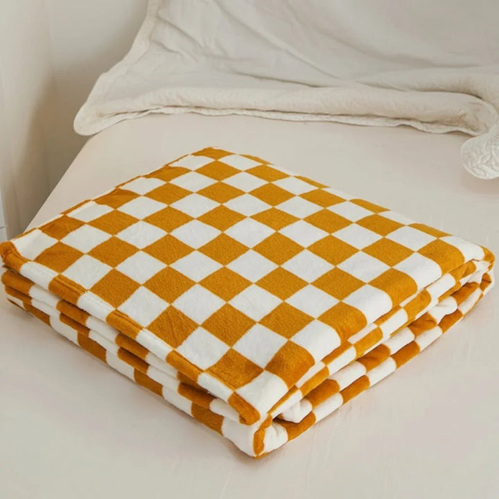 Flanell-Fleece-Decke | Weiche atmungsaktive Kuscheldecke mit Anti-Pilling, 70 × 100 cm