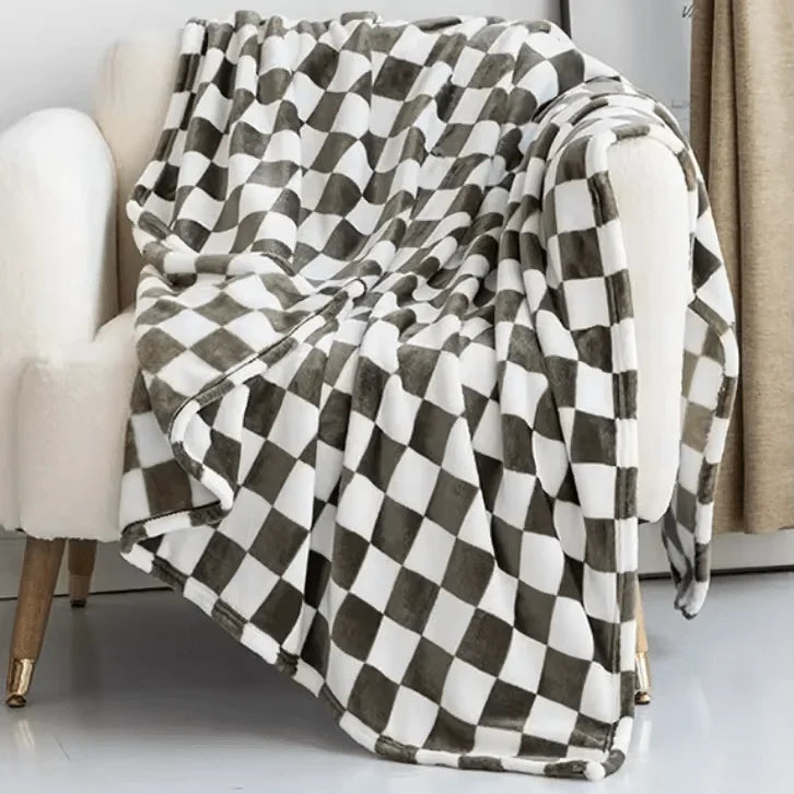 Flanell-Fleece-Decke | Weiche atmungsaktive Kuscheldecke mit Anti-Pilling, 70 × 100 cm