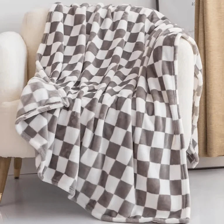 Flanell-Fleece-Decke | Weiche atmungsaktive Kuscheldecke mit Anti-Pilling, 70 × 100 cm