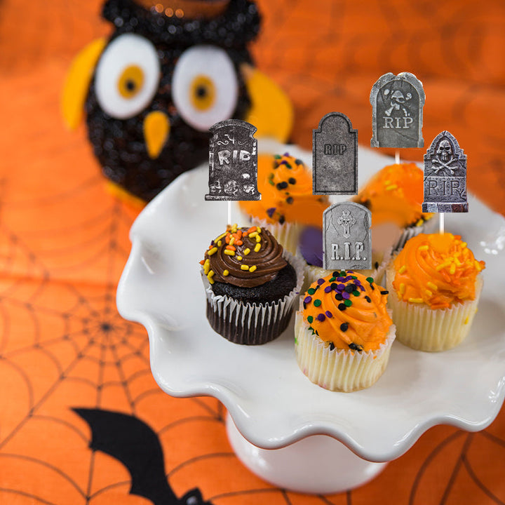 GespenstischeAufsätze™ Tombcake Halloween Cupcake-Aufleger