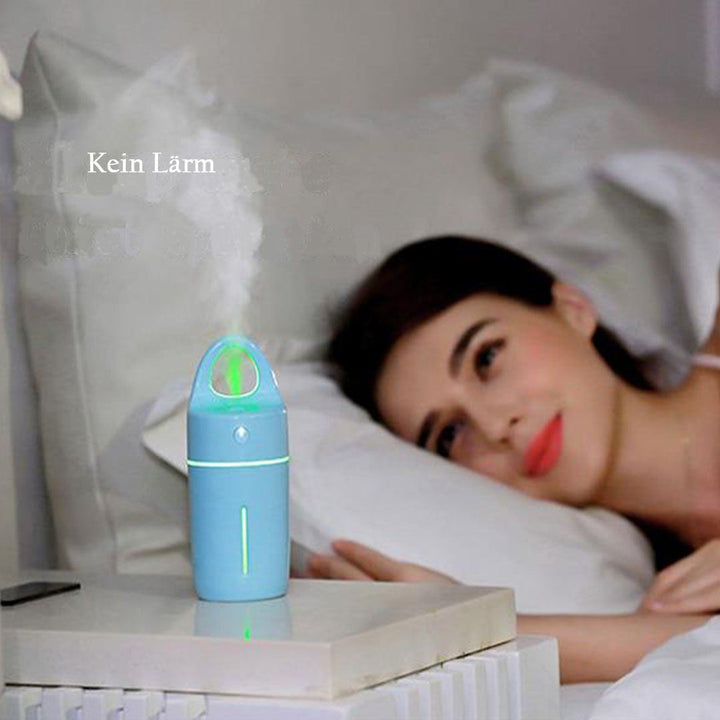 USB-Luftbefeuchter | Kompakter Aroma-Diffusor mit 175-ml-Tank, LED-Nachtlicht und Abschaltautomatik