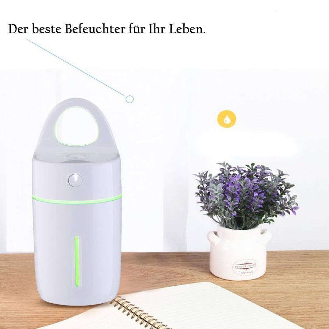 USB-Luftbefeuchter | Kompakter Aroma-Diffusor mit 175-ml-Tank, LED-Nachtlicht und Abschaltautomatik