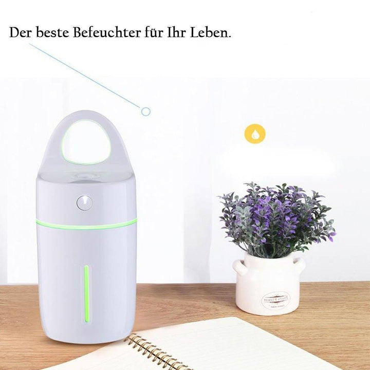 USB-Luftbefeuchter | Kompakter Aroma-Diffusor mit 175-ml-Tank, LED-Nachtlicht und Abschaltautomatik