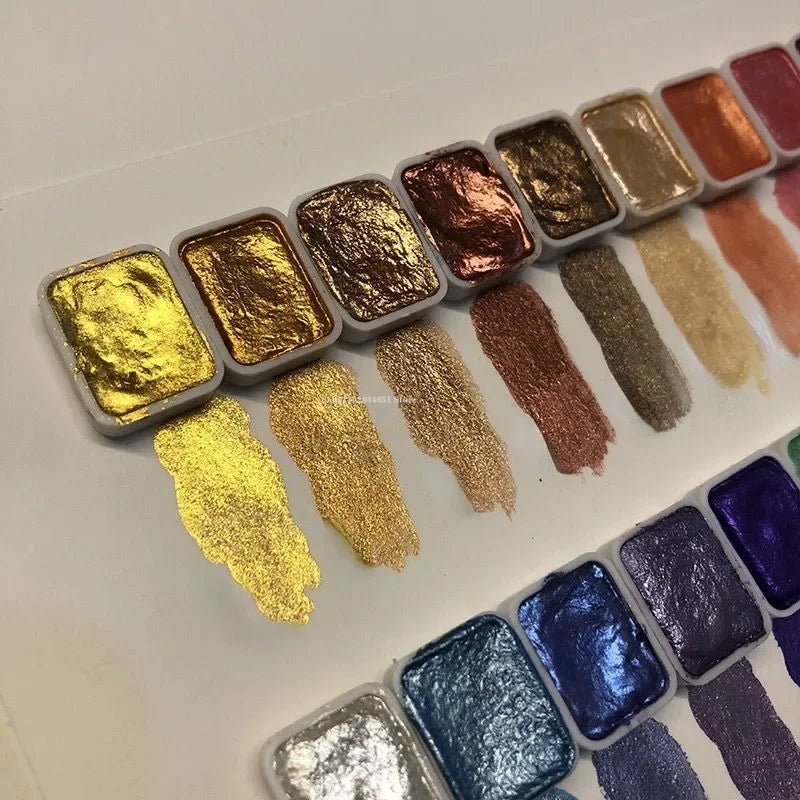 Perlglanz-Pigmentpulver Set mit 10–20 Farben | Mineralische Glanzpigmente für Kunst &amp; Aquarell | Intensive Schimmer-Effekte, mischbar &amp; langlebig