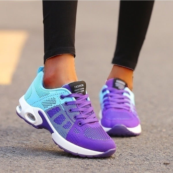 Damen-Sneaker | Ergonomisch mit Dämpfung, Fußgewölbe-Stütze und stabiler Passform
