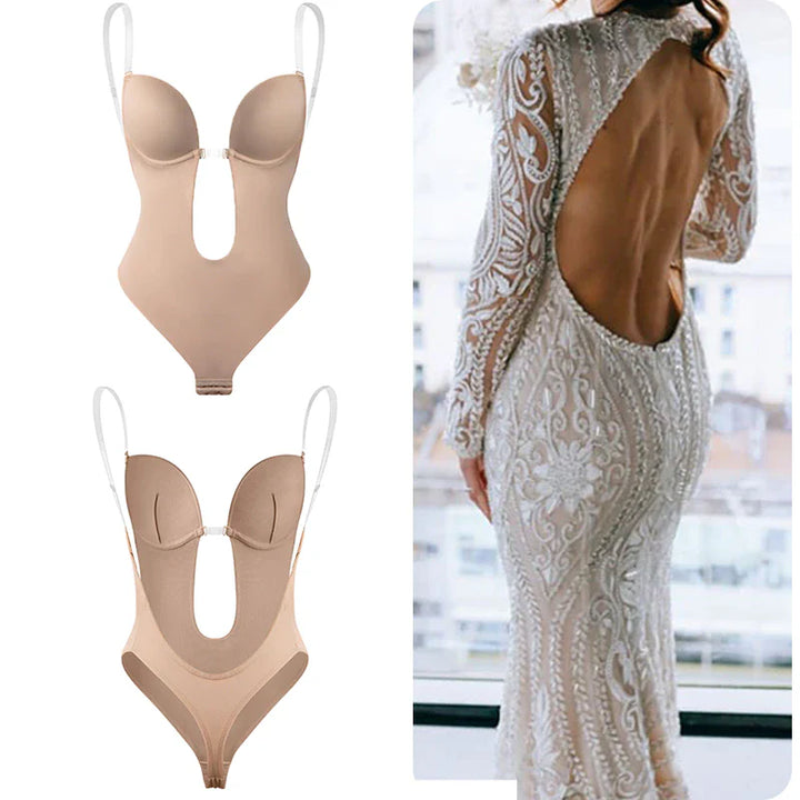 NakedElegance™ Body dos nu avec soutien-gorge intégré